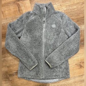 The North Face Gray fuzzy Jacket -women’s small